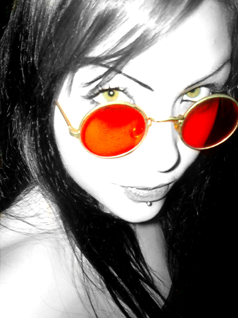 Behind Red Shades