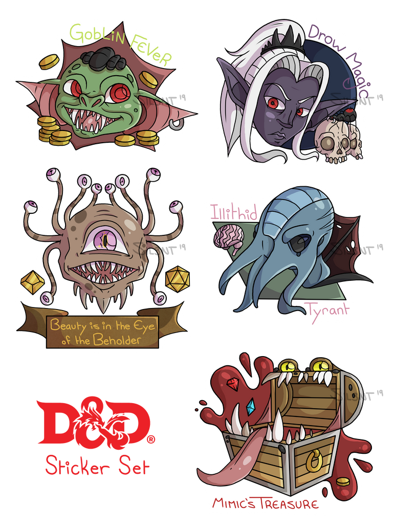 Staglamite Dnd Sticker DnD Sticker Sheet by Sil3ntReign on DeviantArt