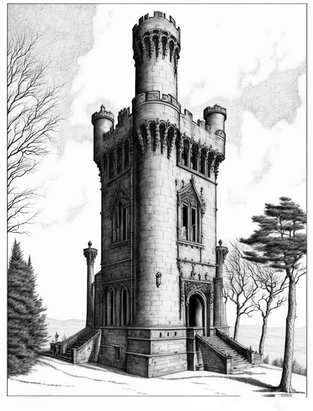 Tower Exploding Invincible Drawing Tower Sketch 2 by TheSmilingOgre on DeviantArt