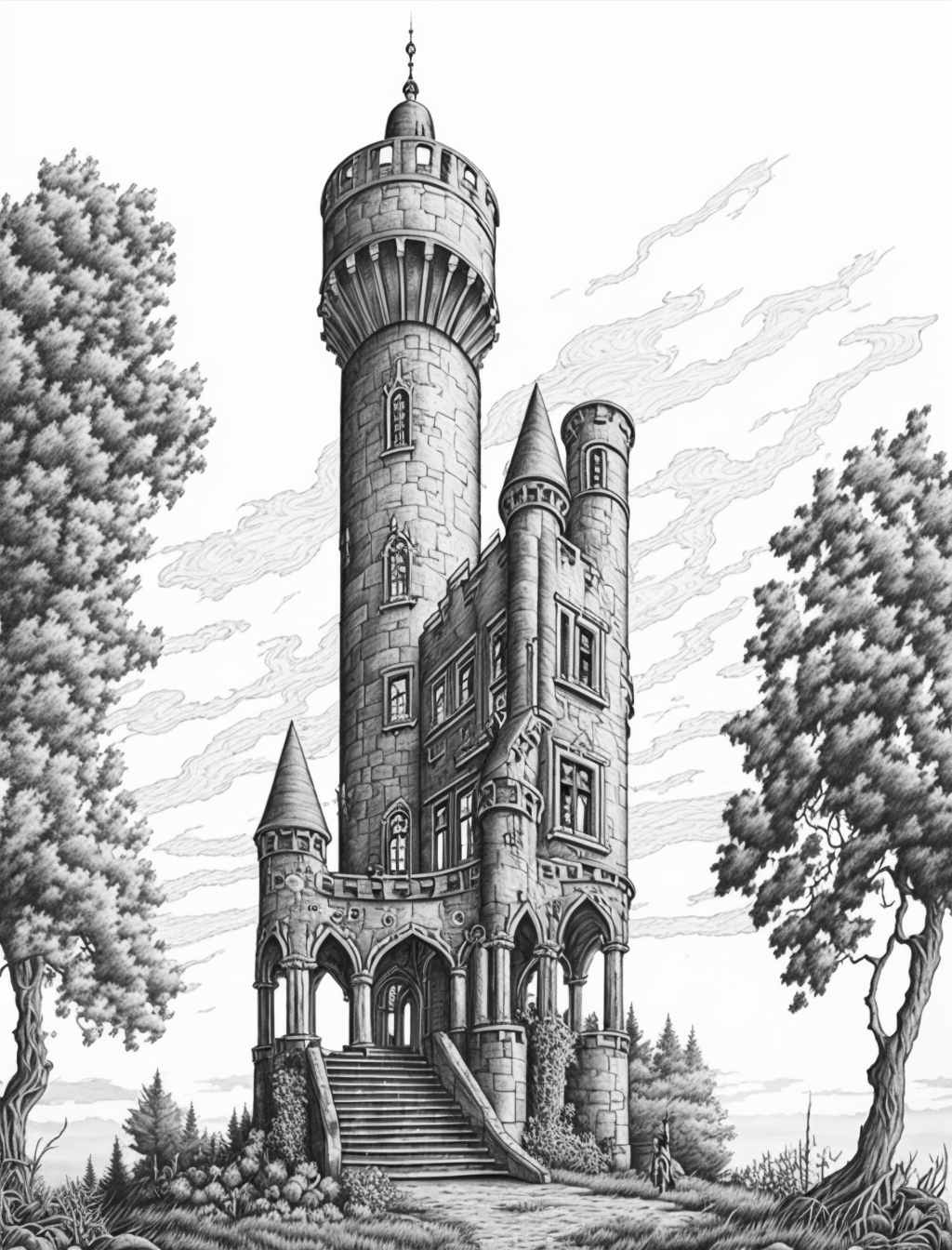 Tower Sketch 5 by TheSmilingOgre on DeviantArt
