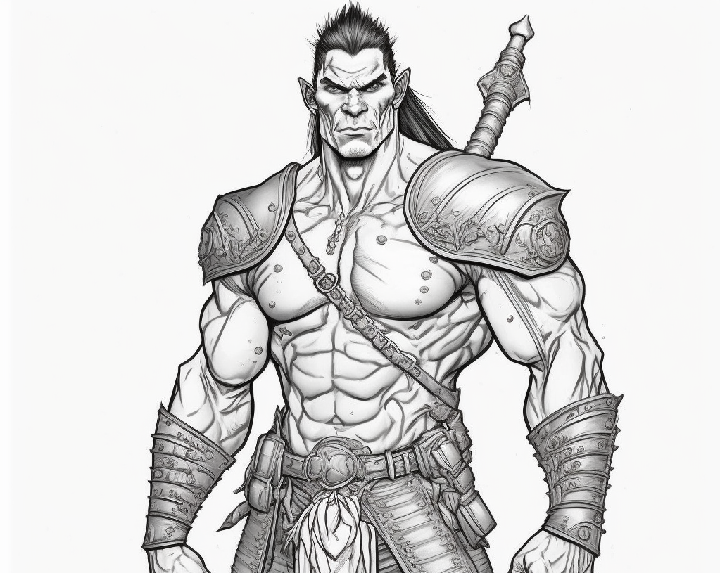 Character Concepts (Line Art) 6 by TheSmilingOgre on DeviantArt