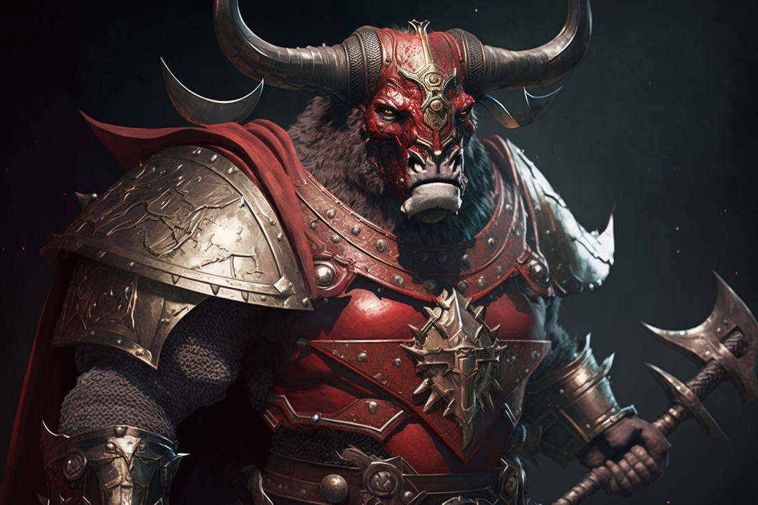 Minotaur Concept 1 by TheSmilingOgre on DeviantArt