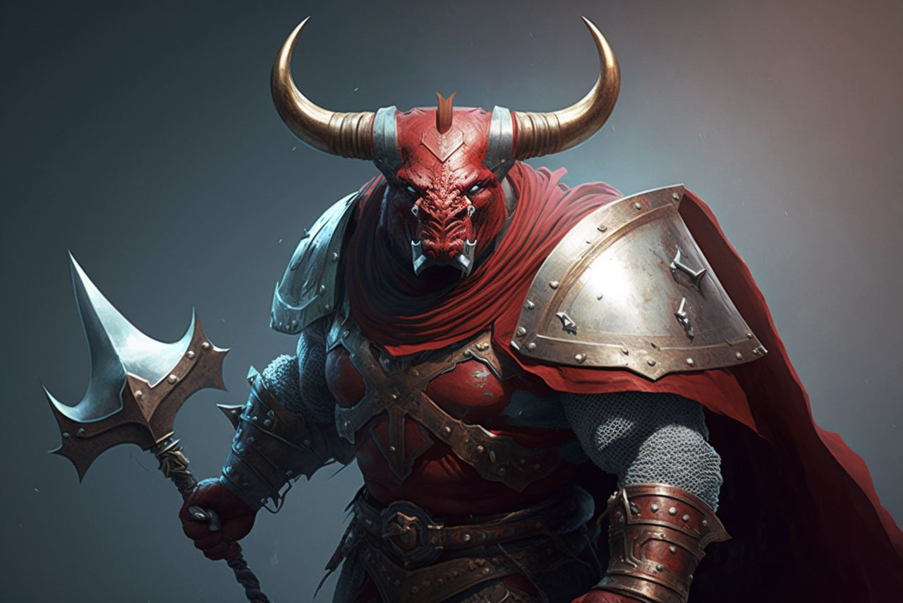 Minotaur Concept 4 by TheSmilingOgre on DeviantArt