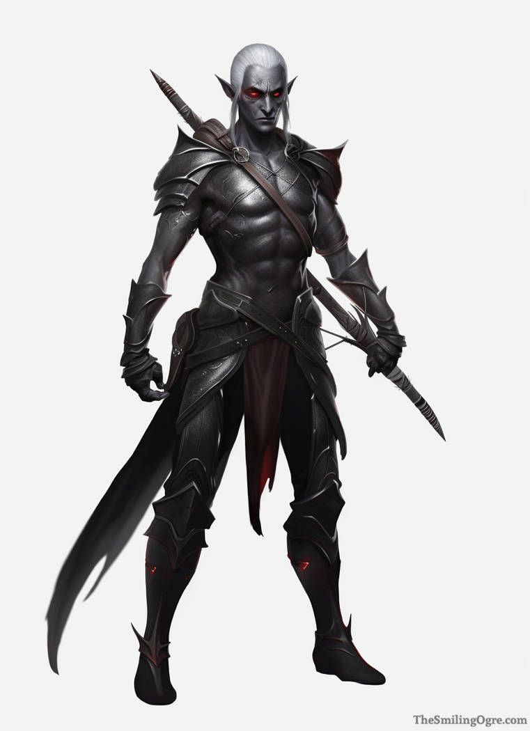 Elf Work Men Dark Elf Male by TheSmilingOgre on DeviantArt