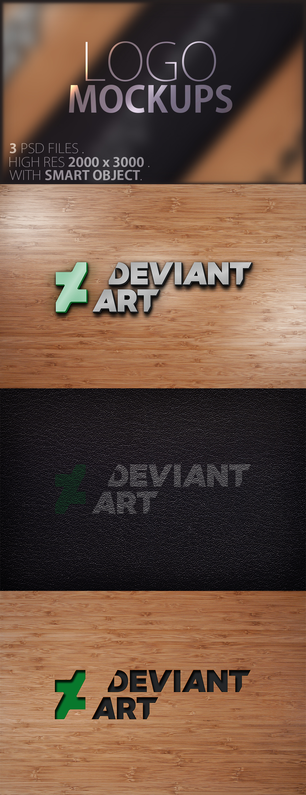 3 hq Logo Mockups