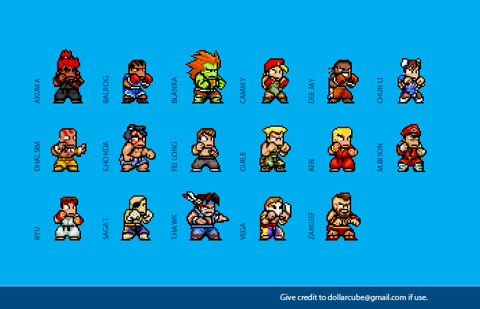 Super Street Fighter 2 Sprites