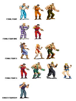 Final Fight Playable Characters