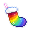 Rainbow Sparkle Stocking by TorimoriARPG