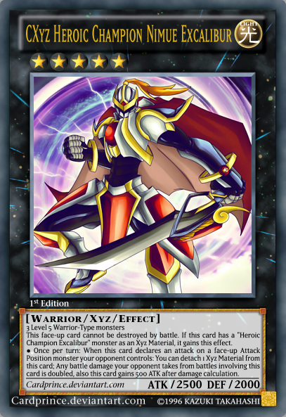 excalibur yugioh card Heroic Champion REDU EN041 1st Edition Ultimate Rare CXyz Heroic Champion Nimue Excalibur
