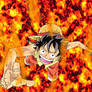 Luffy's ablaze