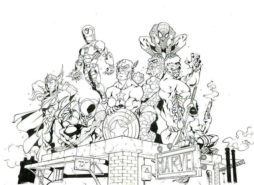 Marvel Textures Deviantart Marvel Characters by inkartluis on DeviantArt