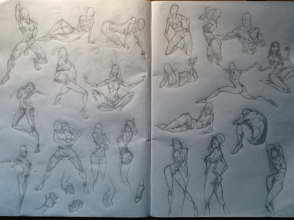 Afternoon Anatomy Sketches