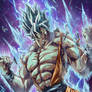 Son Goku God Mode colored