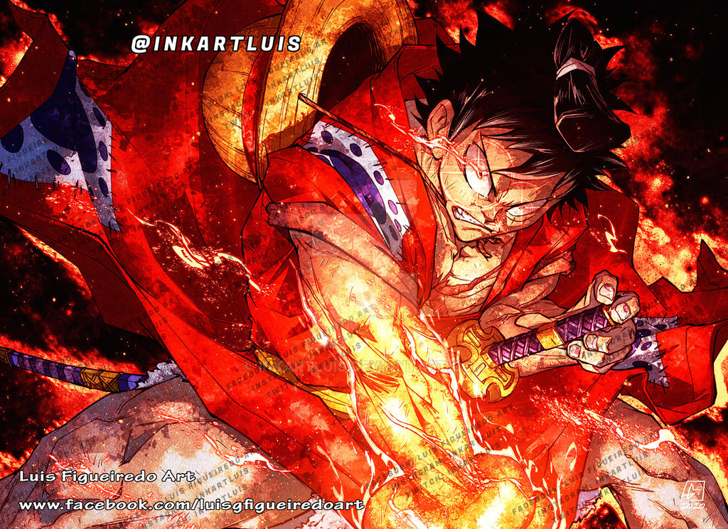 LUFFY In WANO OnePiece By Inkartluis On DeviantArt luffy-in-wano-onepiece-by-inkartluis-on-deviantart