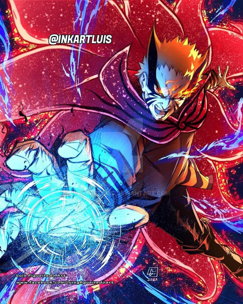 NARUTO BARYON mode by inkartluis on DeviantArt