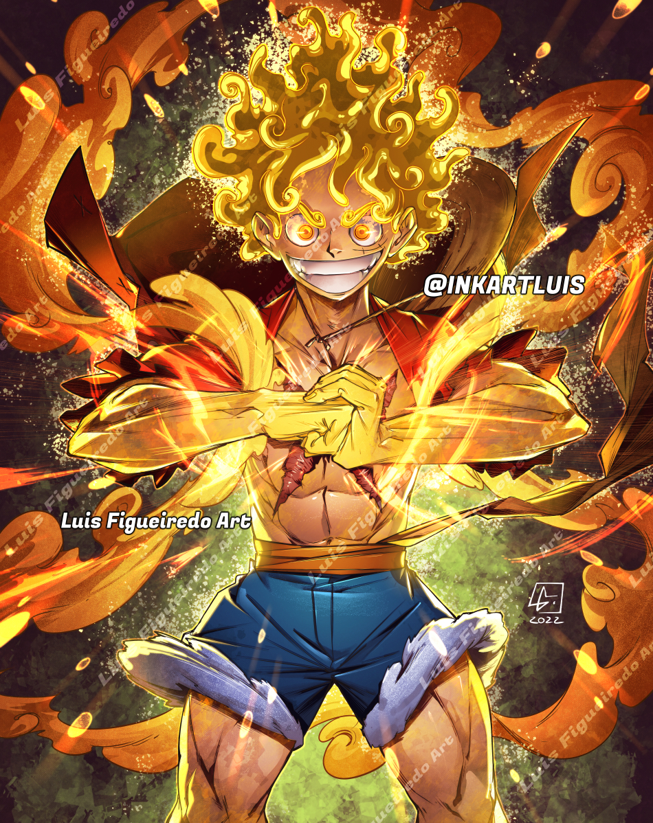 LUFFY GEAR 5 MANGA ART | Poster