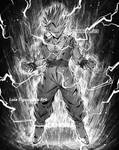 GOHAN ULTIMATE FORM commission by inkartluis