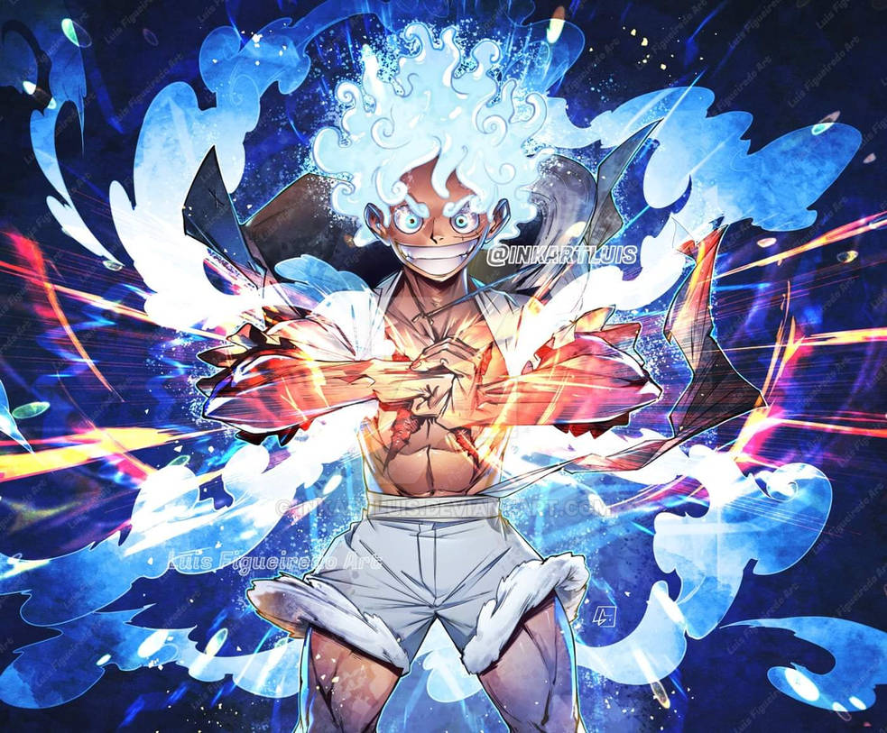 Alright LUFFY GEAR 5 commission by inkartluis on DeviantArt