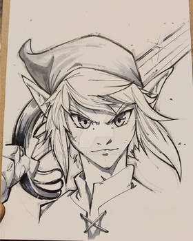 Link from zelda traditional commission