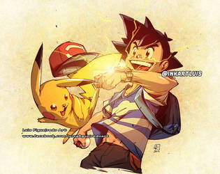 Ash and pikachu