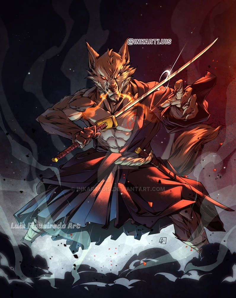 Wolf OC commission by inkartluis on DeviantArt