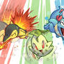 Pokemon starters JOHTO