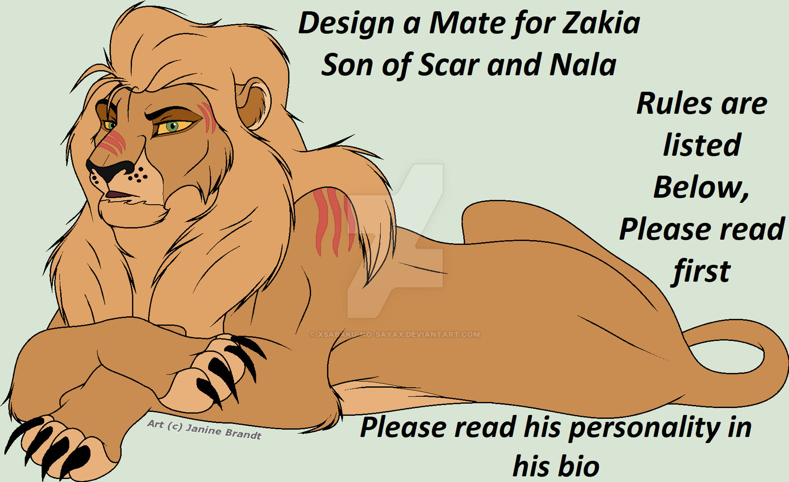 Design A Mate For Zakia Contest(ENDED)