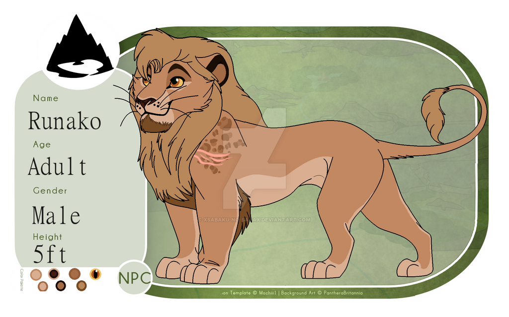 Runacko Mlima Pride Rp: Runako (NPC) by XSabaku-No-SayaX on DeviantArt