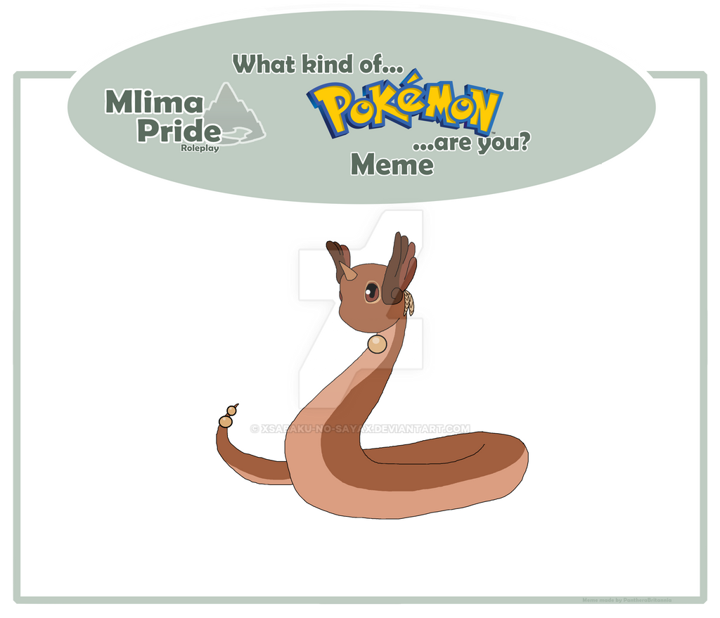 Mlima Pride RP: Pokemon Meme Inaya