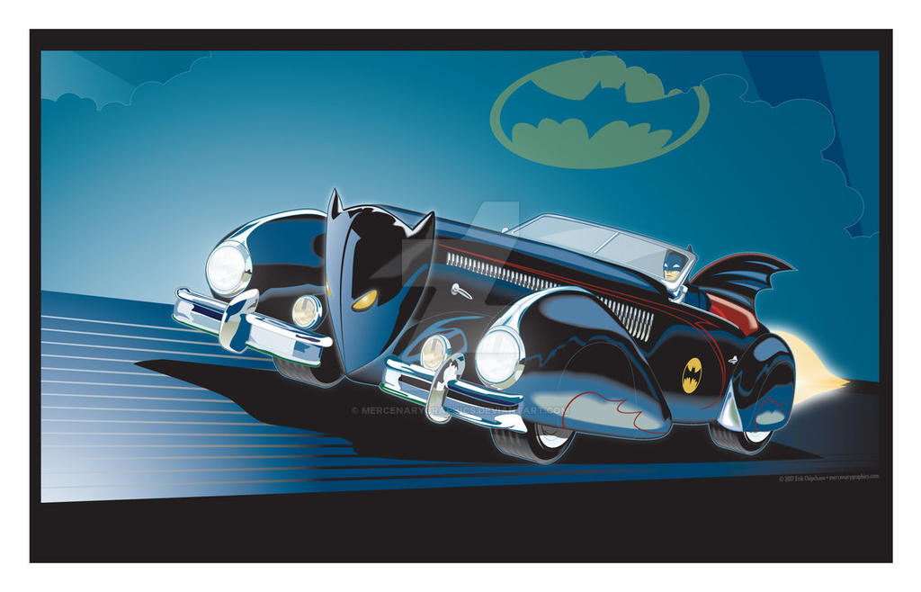 Batmobile Art Deco