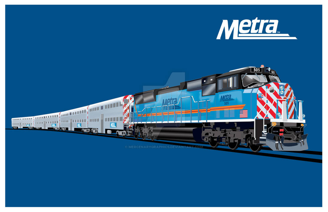 Chicago Metra Locomotive by MercenaryGraphics on DeviantArt
