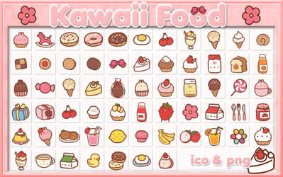 Kawaii Food ~ Icons n' Png