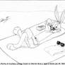Boceto - Bugs Bunny en la playa