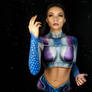 Aqua Girl Body Paint