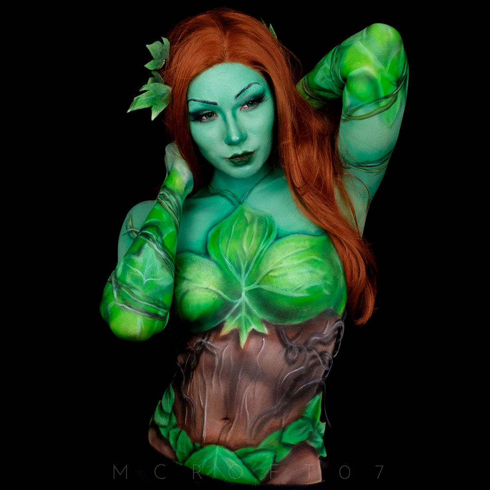 Poison Ivy Bodypaint by mcroft07 on DeviantArt