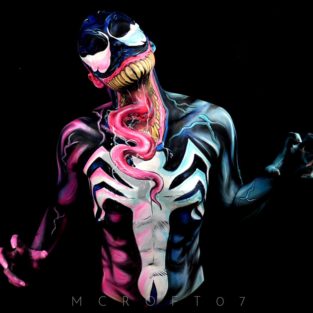 Black Cat Symbiote Body Paint by mcroft07 on DeviantArt