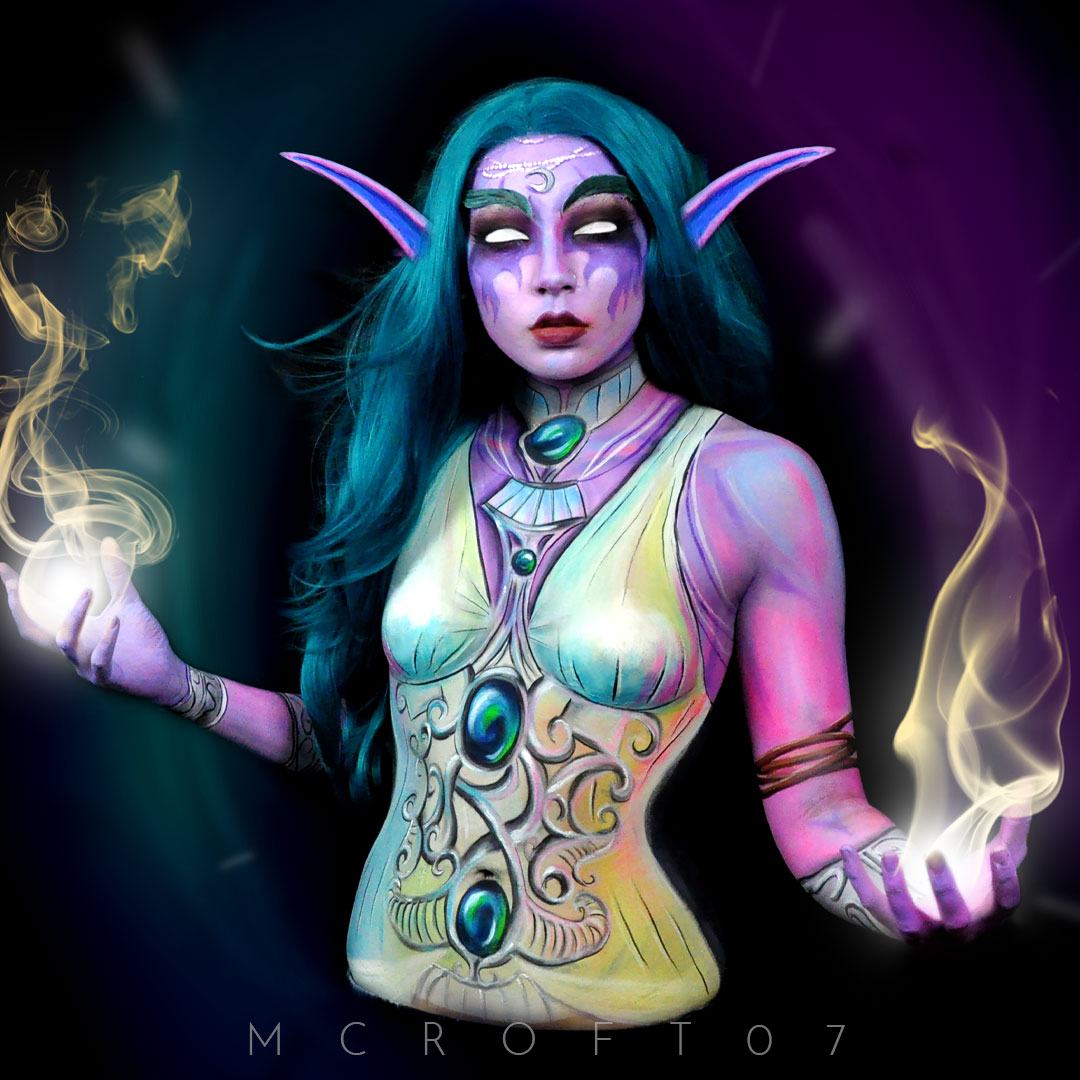 Tyrande Whisperwind Bodypaint