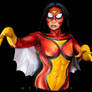 Spiderwoman Bodypaint