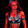Red She Hulk Shredded Body paint