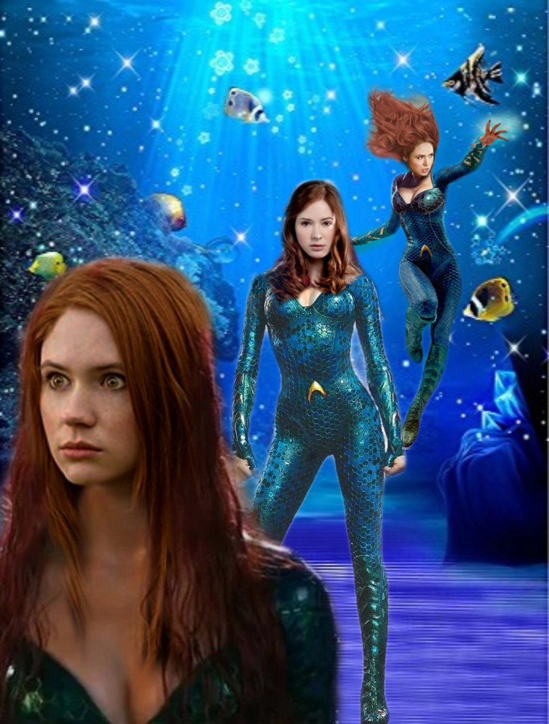 Karen Gillan As Mera Queen Of Sea By Roseandamyfantasy On Deviantart