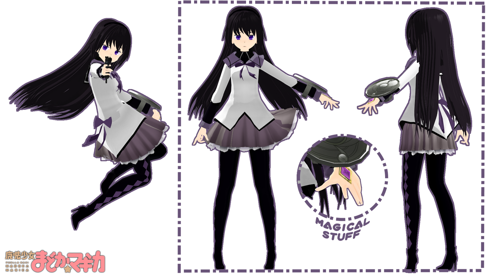 MOTM: Homura Akemi (Magical Girl Outfit) by pachoom on DeviantArt