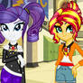 MLP EG  Dazzlings  Rarity, Sunset And Pinkie!!