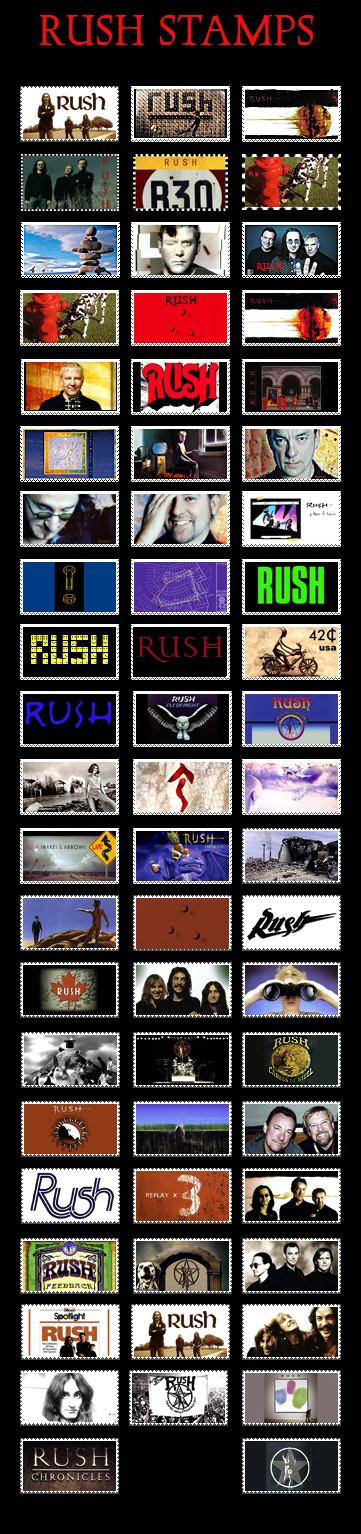 My RUSH stamps