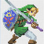 Link Cross Stitch Pattern *colored version*