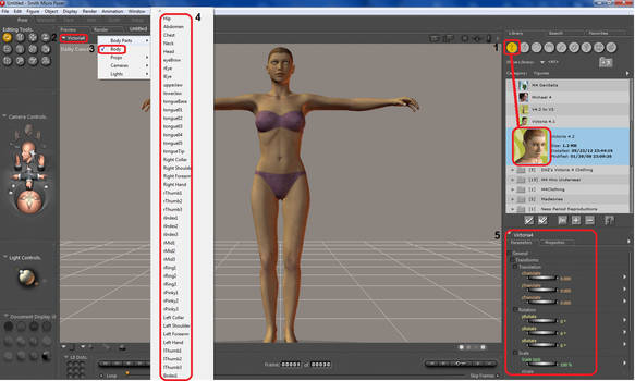 Poser tutorial: Composing a female character P1.