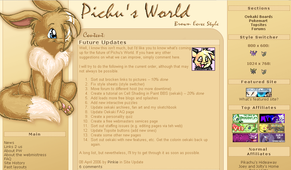 no. 8 Brown Eevee Style by Pinkie-Pichu