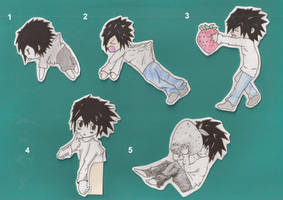 Death Note: L paper doll printouts