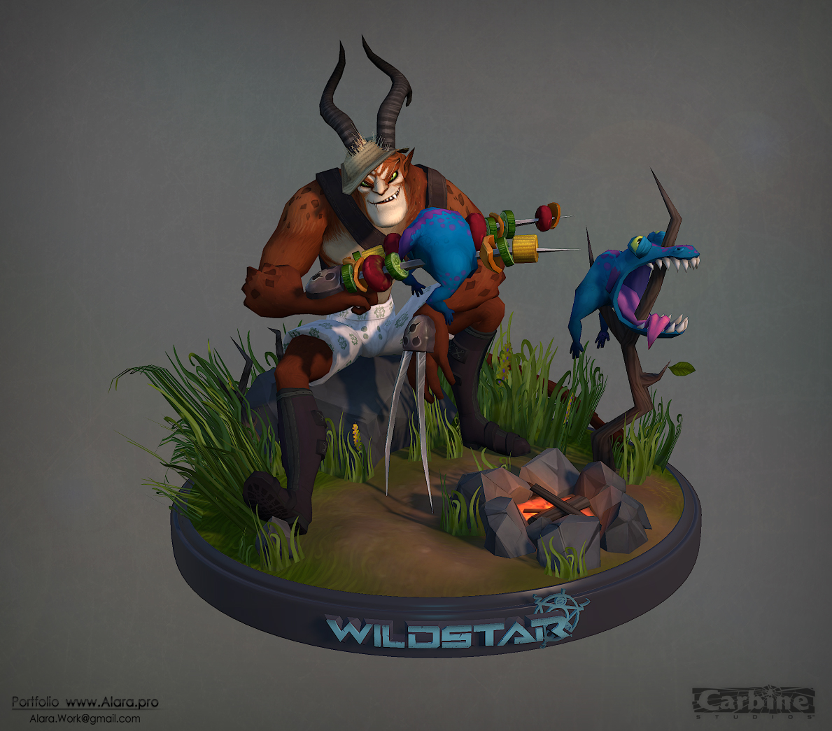 Wildstar Online, Draken Turntable 3D model