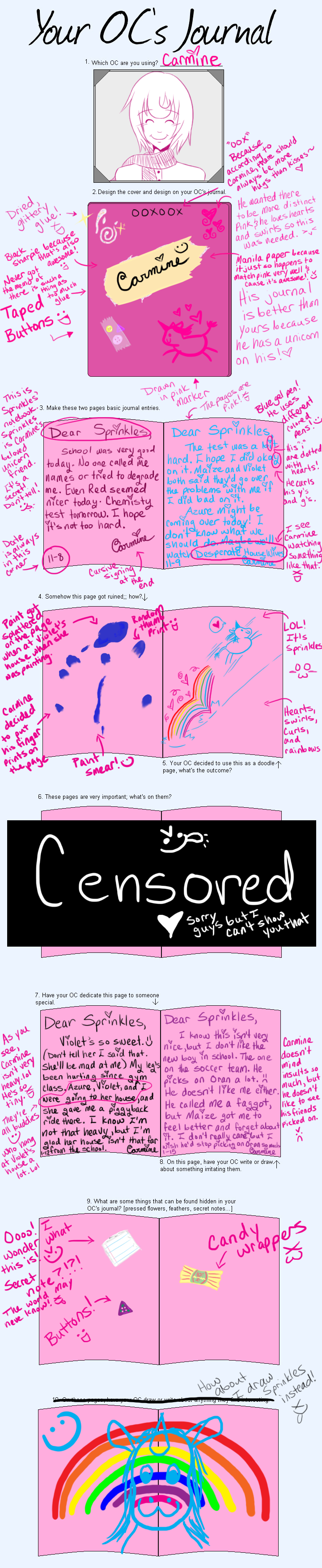 Oc Journal Meme With Carmine By 33snickerdoodle33 On Deviantart Oc Journal Meme With Carmine By 33snickerdoodle33 On Deviantart