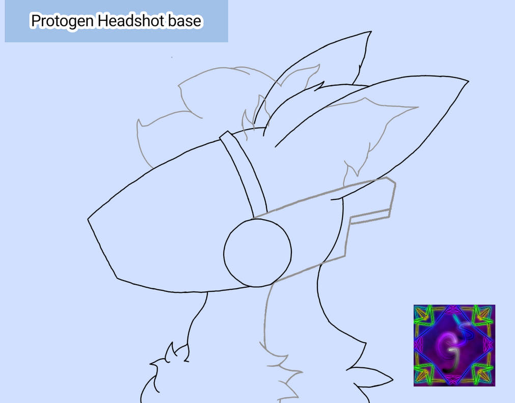Protogen Headshot base(read description) by JohnsunGames on DeviantArt